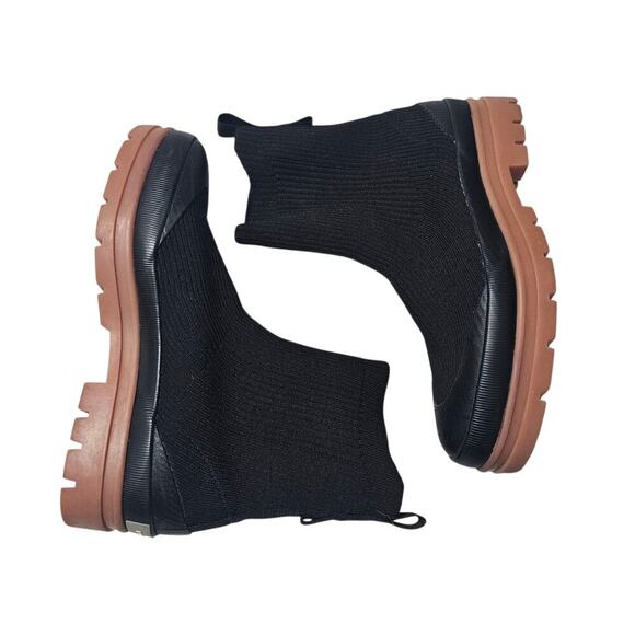 EVERLANE The Utility Boot in ReKnit Washed Charcoal Black Size 8.5 - Picture 1 of 7